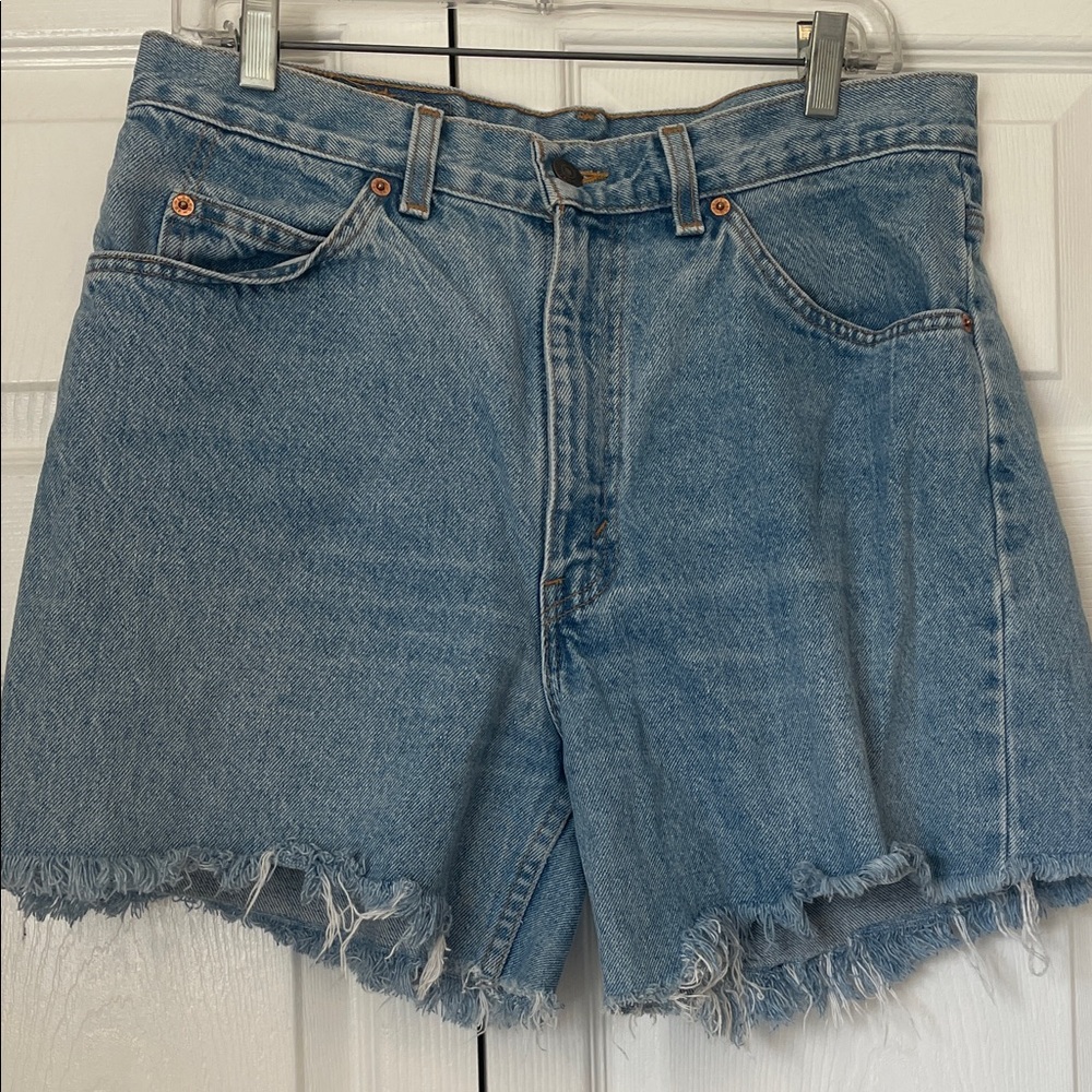 Orange Tab Levi’s Blue Denim Women Shorts